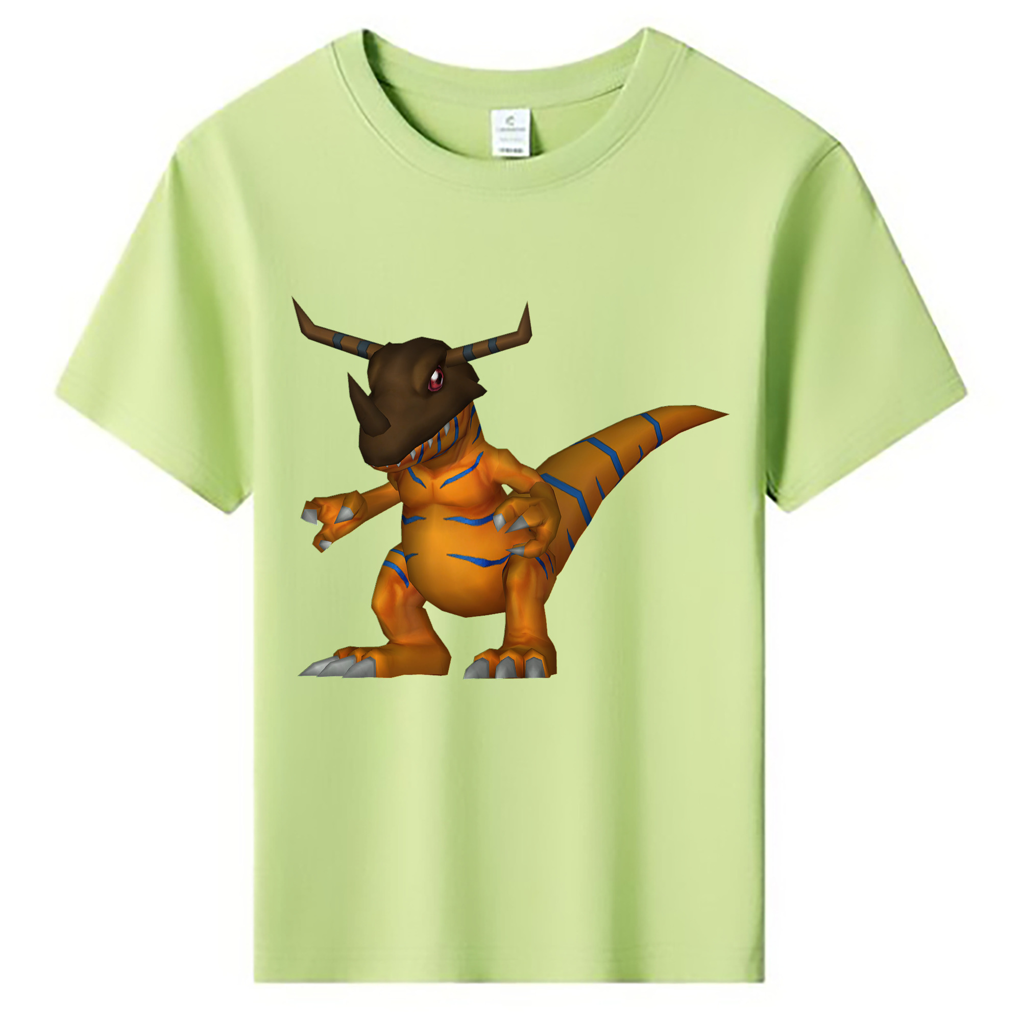 （画像用） Digimon デジタルモンスター/デジモン 綿100％キッズTシャツ（フロントプリント）